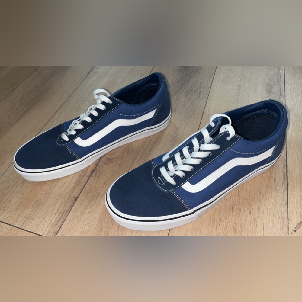 Low Top Navy and White Vans